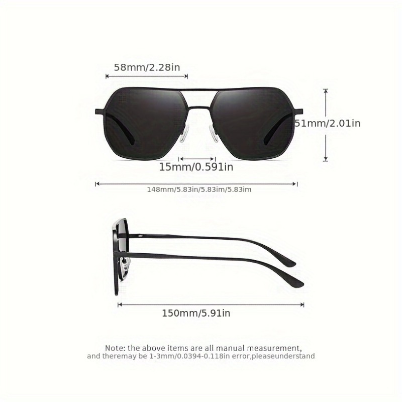빅 프레임 사각 편광 변색 안경 금속 프레임 남녀 운전 - Sunglasses Polarized Men 리뷰 및 가격