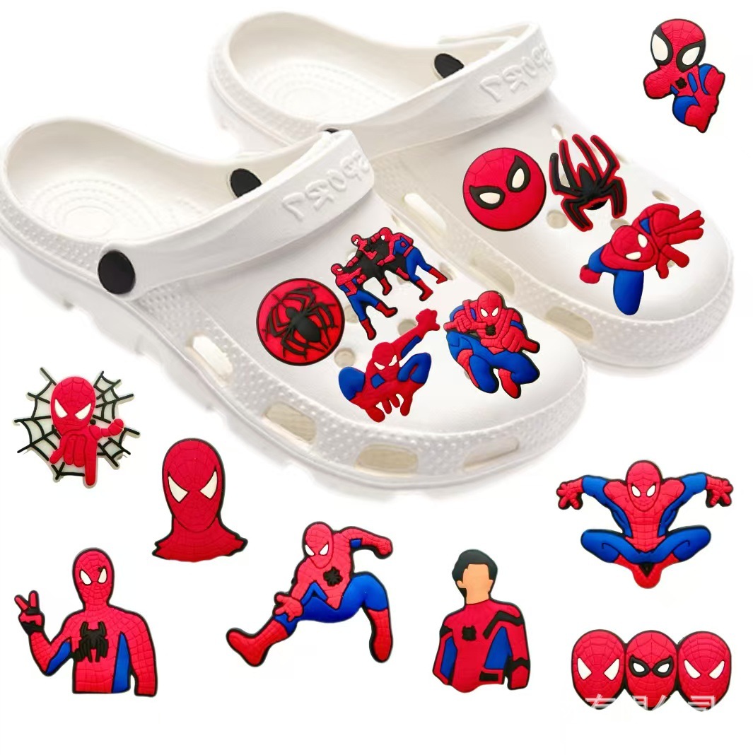 18개 신상 만화 스파이더맨 DIY 액세서리 PVC 장 - Men Accessories Ideas 리뷰 및 가격