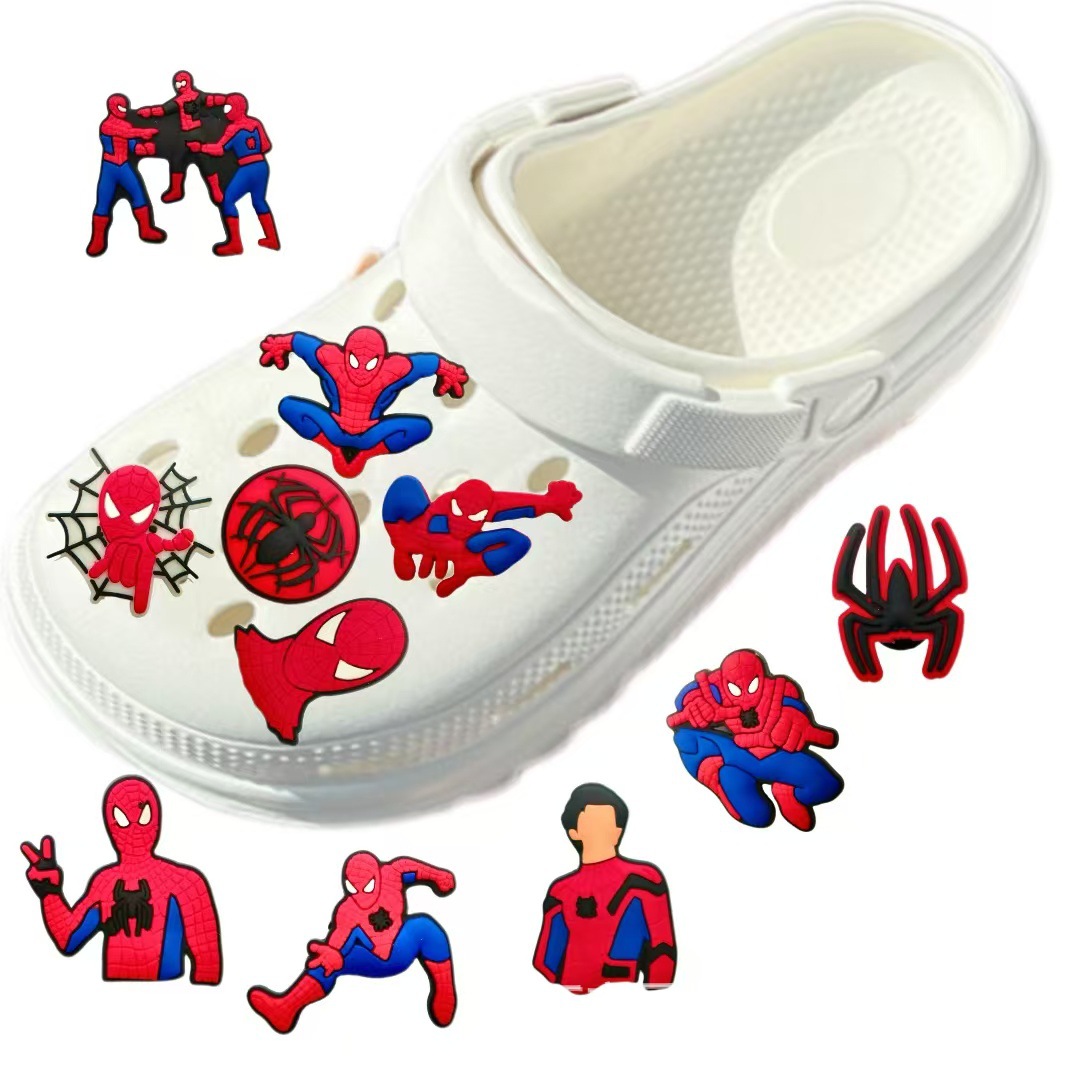 18개 신상 만화 스파이더맨 DIY 액세서리 PVC 장 - Men Accessories Ideas 리뷰 및 가격