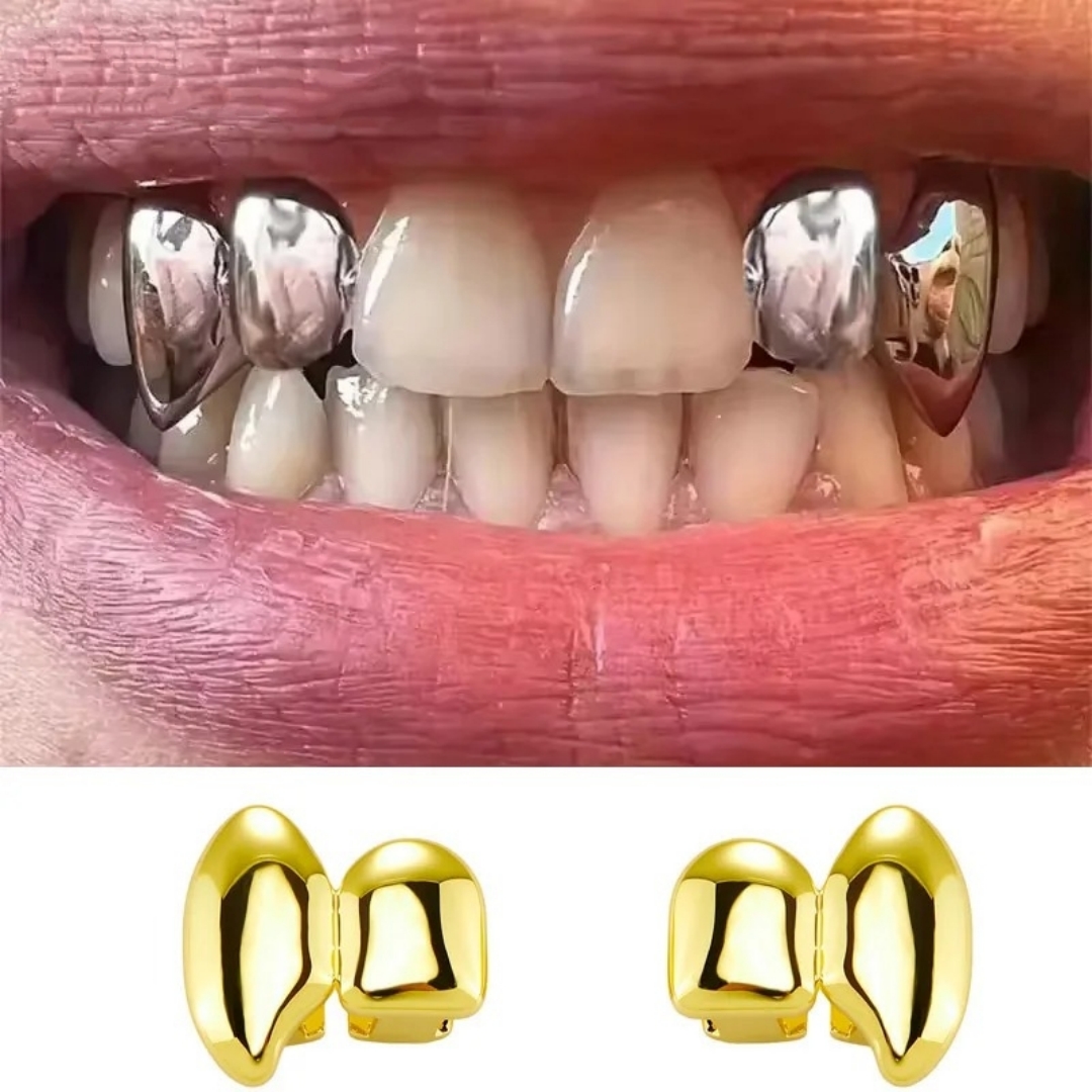 2개입 뱀파이어 DIY 이중 송곳니 그릴즈 광택 있는  - Men'S Vampire Accessories 리뷰 및 가격