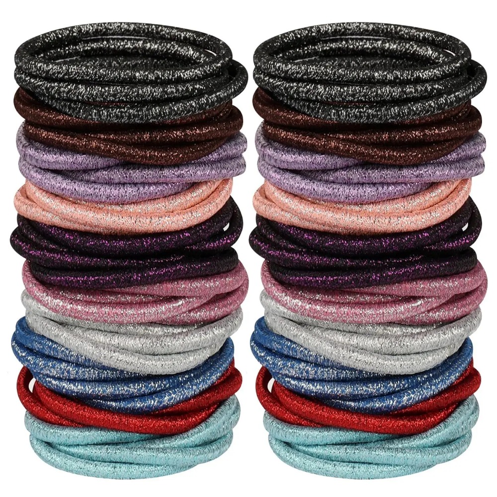 10/30/50Pcs 4mm 블랙 탄성 헤어 밴드 내구 - Men'S Accessories Holder 리뷰 및 가격