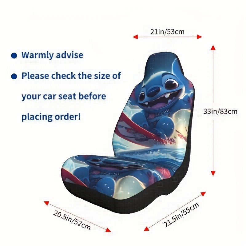 스티치 패턴 디자인 자동차 시트 커버, 귀여운 만화 자 - Men'S Accessories Vans 리뷰 및 가격