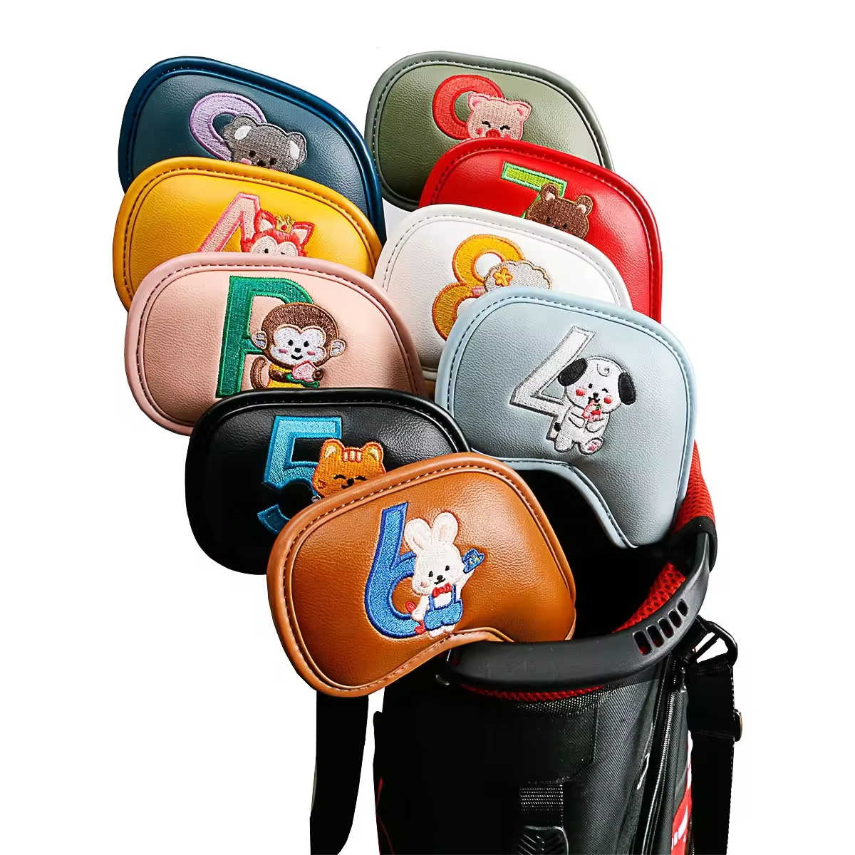 9Pcs 귀여운 만화 동물 골프 아이언 헤드 커버, P - Men'S Accessories 리뷰 및 가격