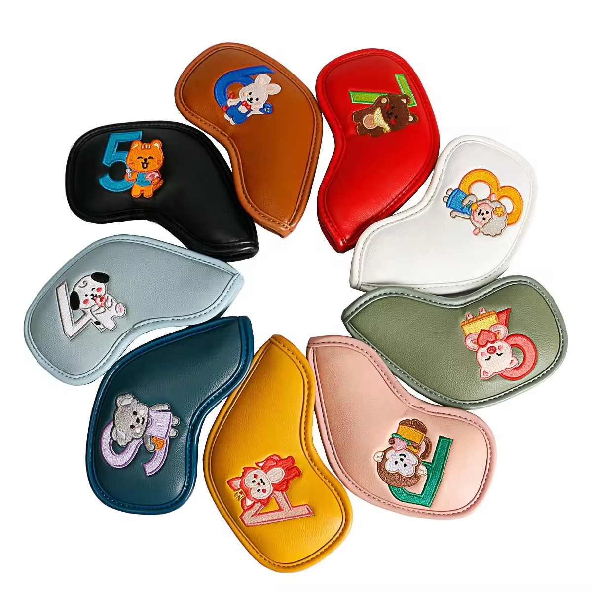 9Pcs 귀여운 만화 동물 골프 아이언 헤드 커버, P - Men'S Accessories 리뷰 및 가격