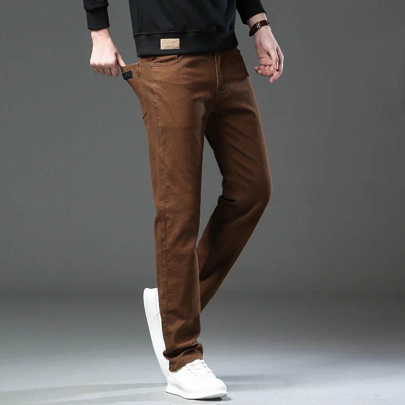패션 느슨한 스트레이트 비즈니스 캐주얼 스트레치 데님  - Men'S Accessories For Jeans 리뷰 및 가격