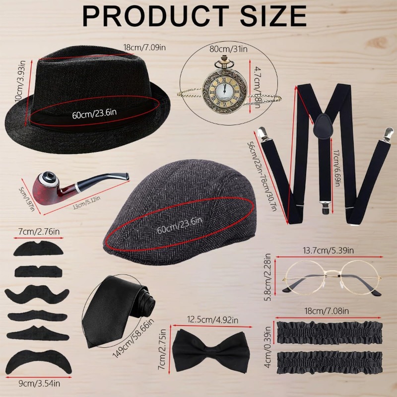 1920년대 남성 의상 액세서리 세트 갱스터 로어링 2 - Men'S Accessories In The 1920S 리뷰 및 가격