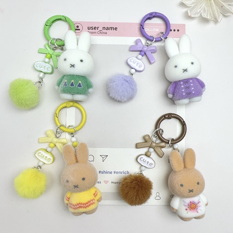 Miffys Kawaii 남성 여성을위한 키 체인 애니 - Men Accessories To Look Good 리뷰 및 가격